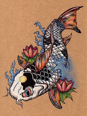 KOI CARPA TATTOO 001