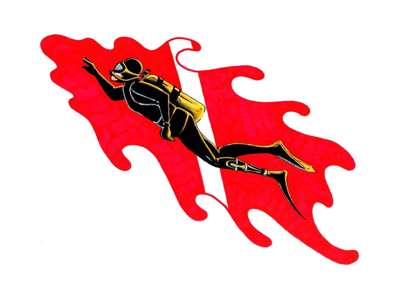 MERGULHADOR BANDEIRA 001