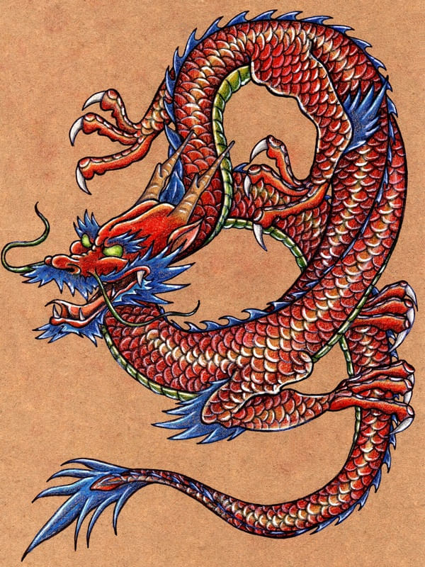 RED DRAGON TATTOO 001