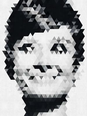 AUDREY HEPBURN GEOMETRICO