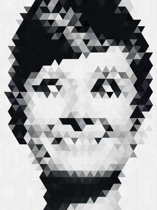 AUDREY HEPBURN GEOMETRICO