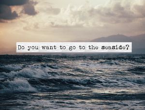 DO YOU WANT TO GO TO THE SEASIDE ?