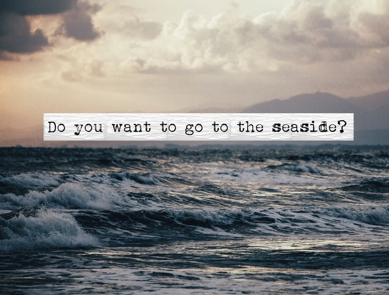 DO YOU WANT TO GO TO THE SEASIDE ?