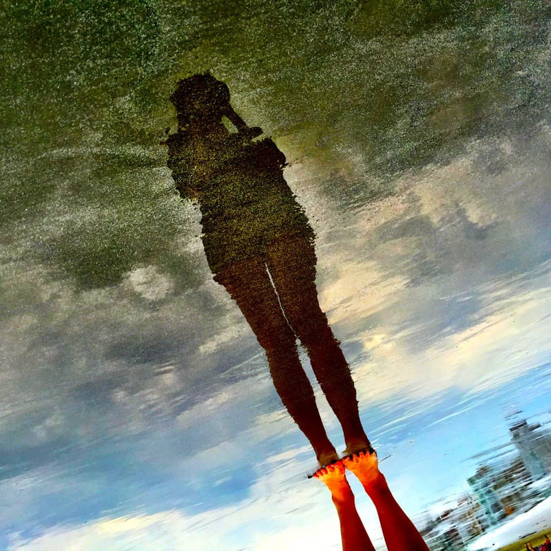 REFLEXO NA AREIA