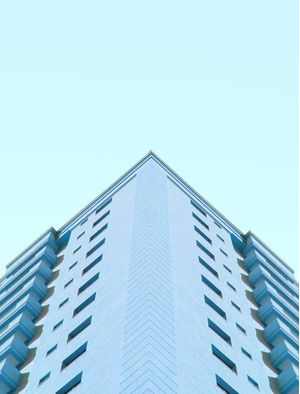 BLUE MINIMAL BUILDING