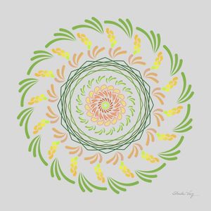 MANDALA PINCELADAS DE LUZ CINZA