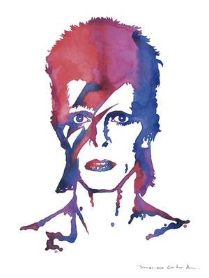 DAVID BOWIE AQUARELA