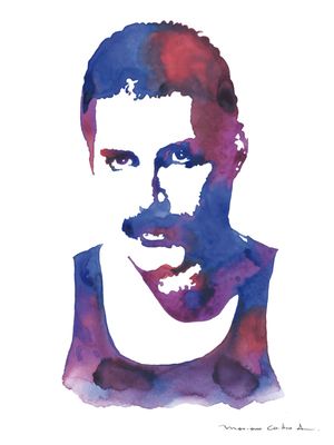 FREDDIE MERCURY 1 AQUARELA