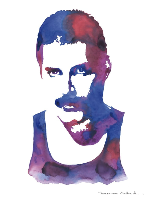 FREDDIE MERCURY 1 AQUARELA