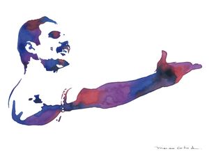 FREDDIE MERCURY 2 AQUARELA