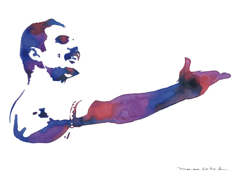 FREDDIE MERCURY 2 AQUARELA