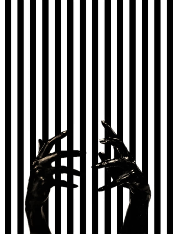 BLACK HANDS - WHITE