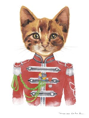 HARRISON CAT AQUARELA