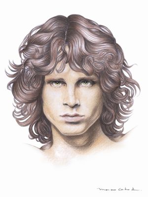 JIM MORRISON RETRATO