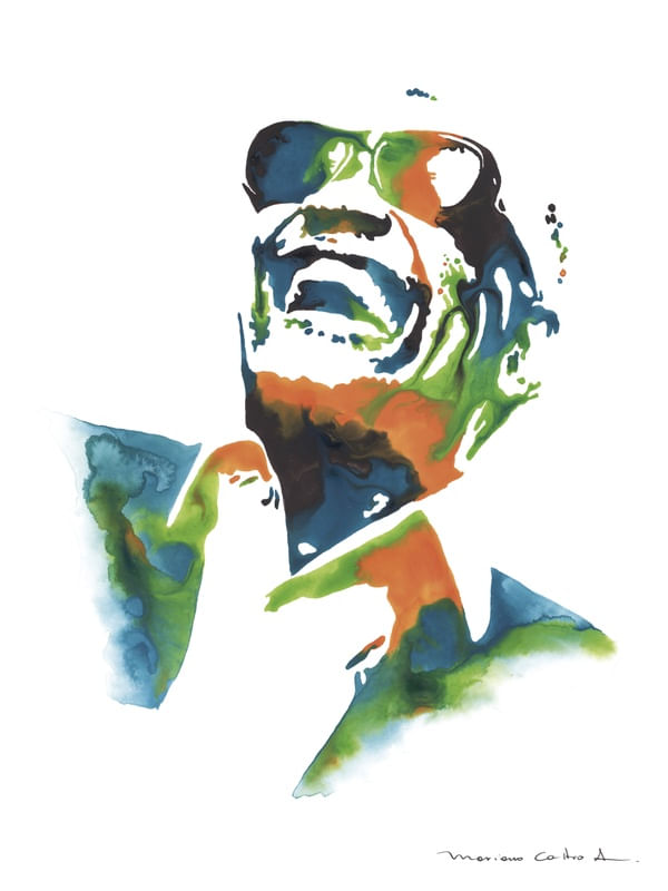 RAY CHARLES AQUARELA