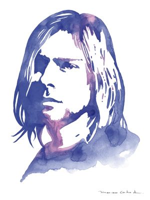 KURT COBAIN AQUARELA