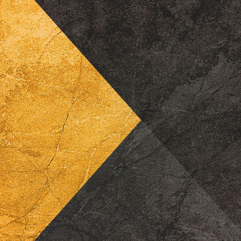 YELLOW AND GREY - TRIANGLE Q