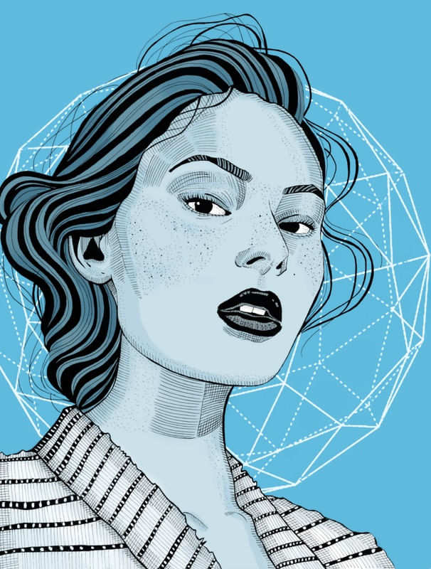 GIRL IN BLUE