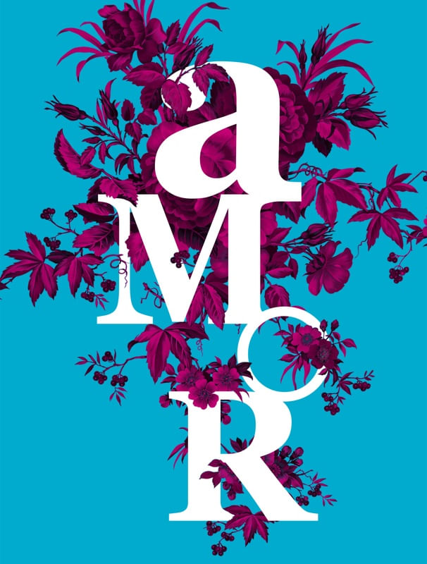 AMOR FLORAL AZUL