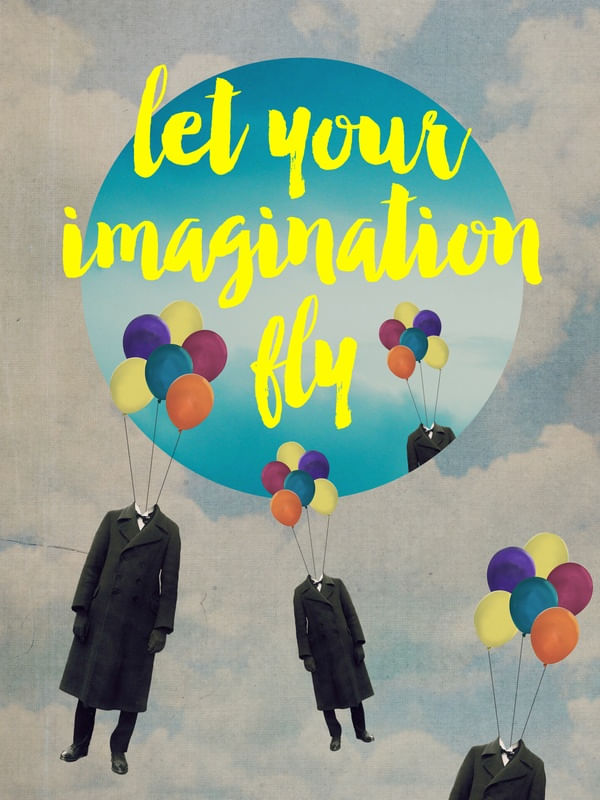 VINTAGE QUOTES COLLECTION -- LET YOUR IMAGINATION FLY