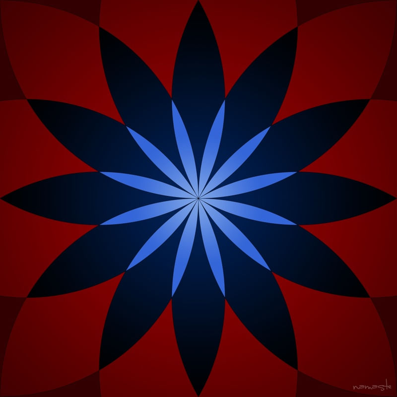 MANDALA RED - ROSACEA
