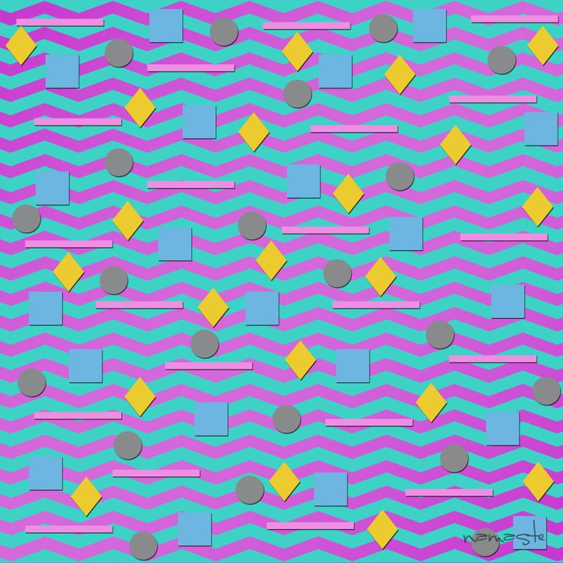 CHEVRON FORMAS ROSA AZUL BEBE