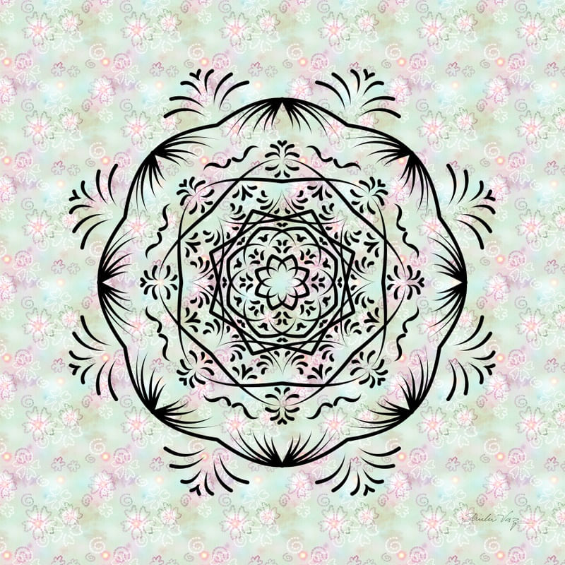 MANDALA FLOWER PRINT III