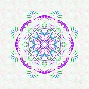 MANDALA FLOWER PRINT I