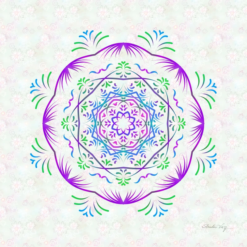 MANDALA FLOWER PRINT I