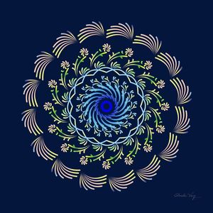MANDALA MOVIMENTO AZUL