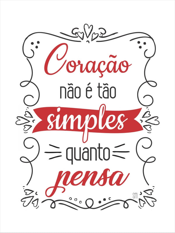 CORAÇÃO NÃO É TÃO SIMPLES