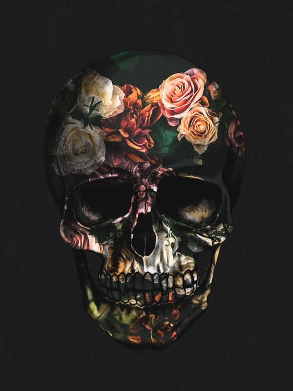 FLORAL SKULL 1A