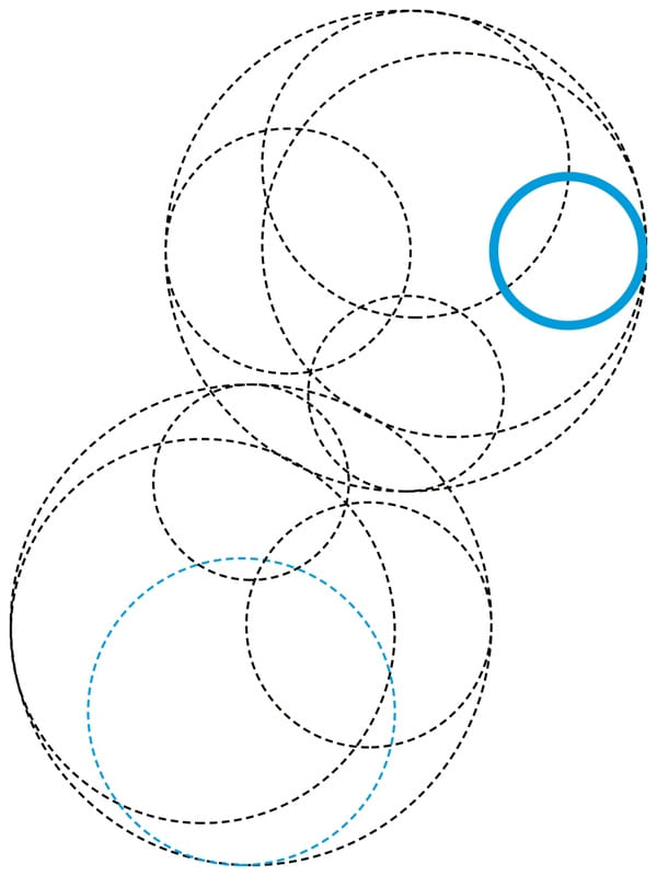 MINIMALISM CIRCLES BLUE