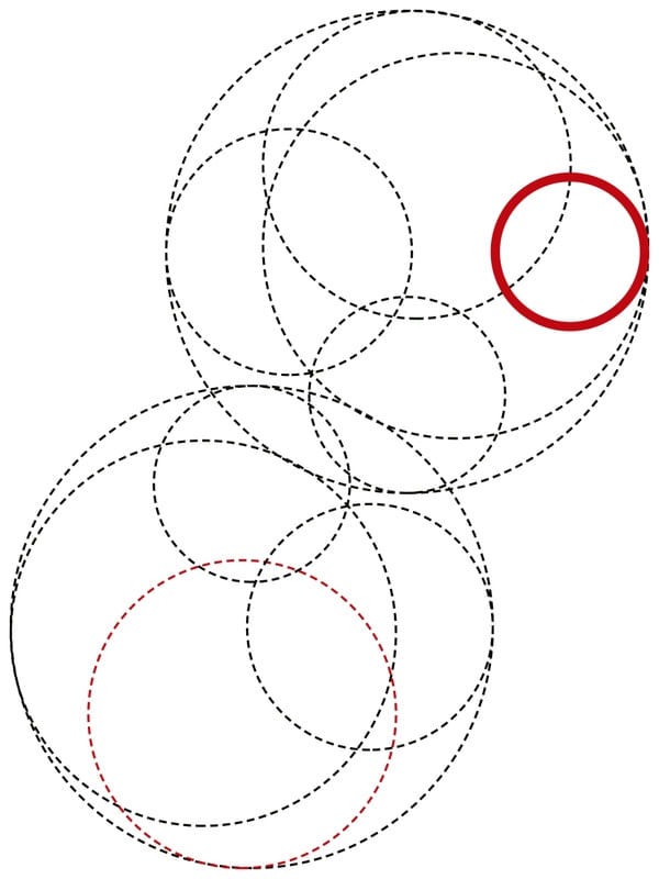 MINIMALISM CIRCLES RED