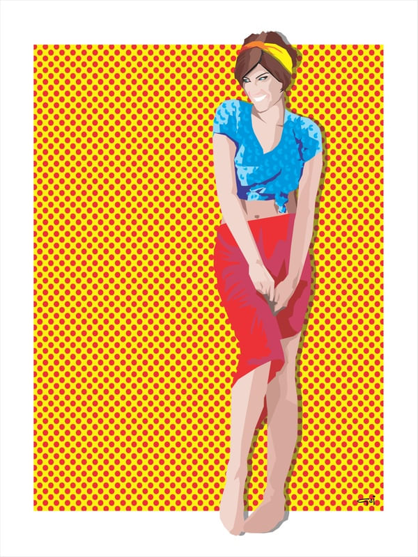 SORRISO PIN-UP FUNDO POP-ART