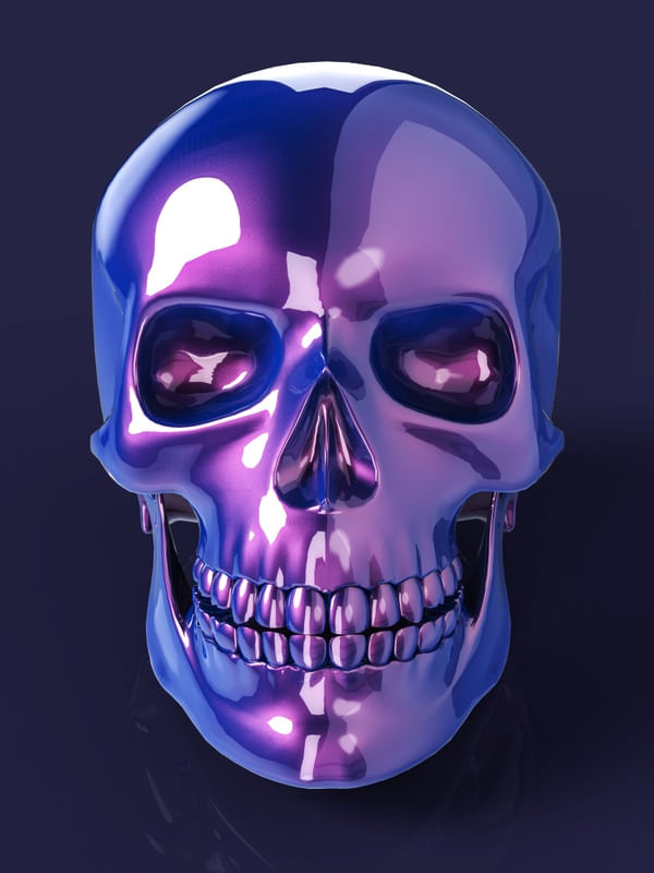 PURPLE SKULL I