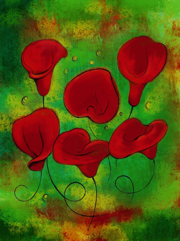 LINDAS FLORES VERMELHAS