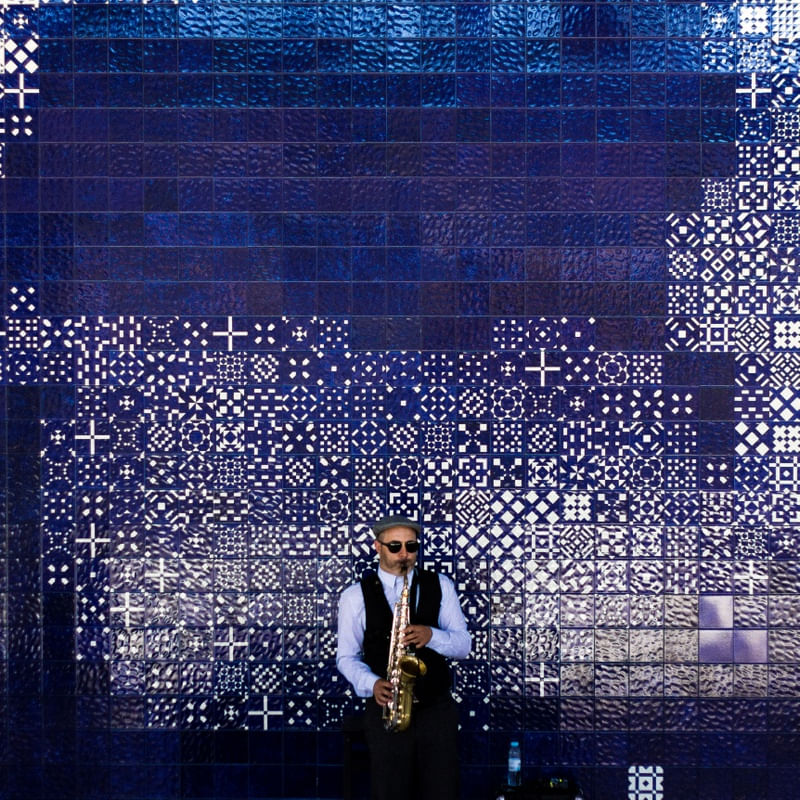 MÚSICO AZUL