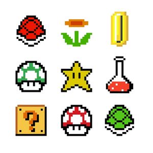 MARIO SYMBOL PIXEL
