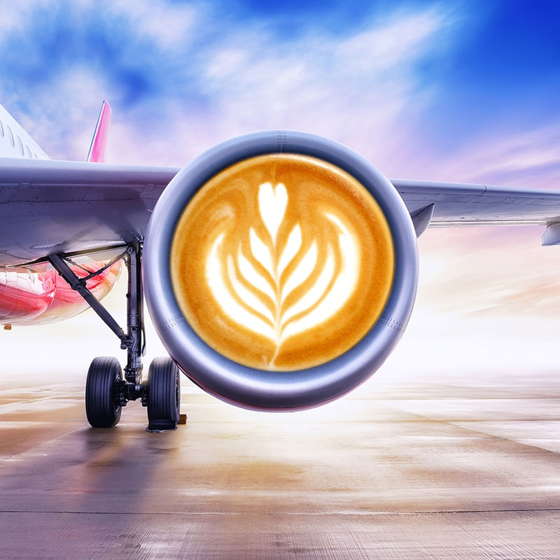 AIR PLANE LATTE ART 1