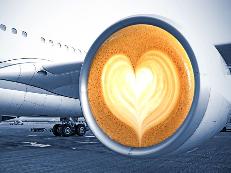 AIR PLANE LATTE ART 2