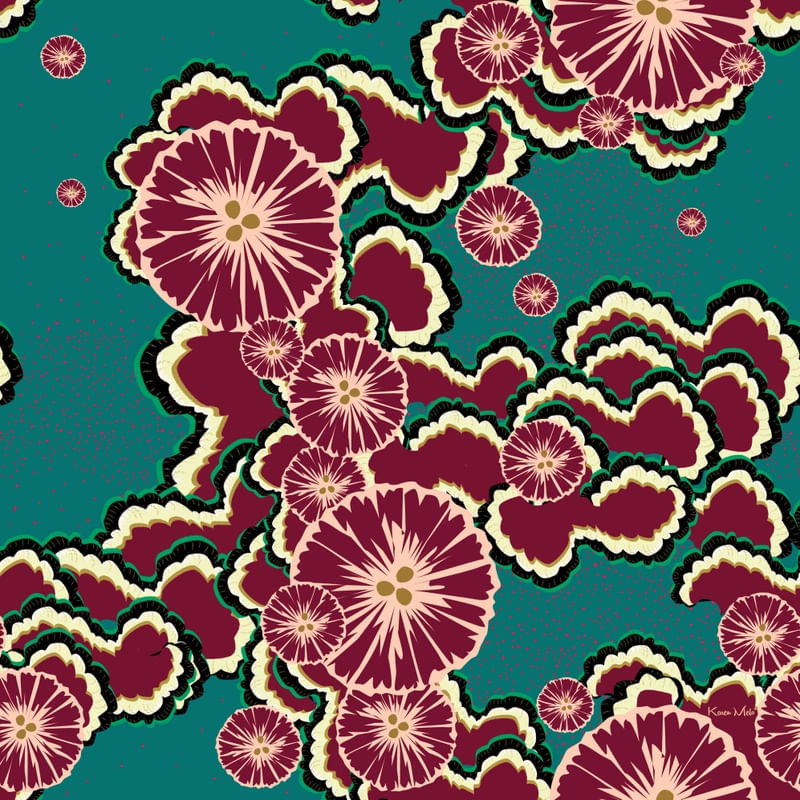 ABSTRACT CLOUDS FLOWERS