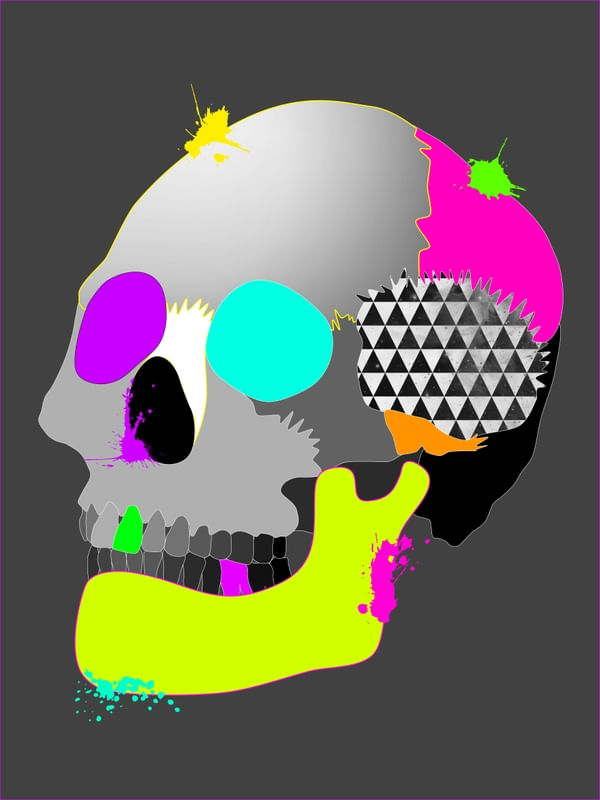 NEON COLORS SKULL