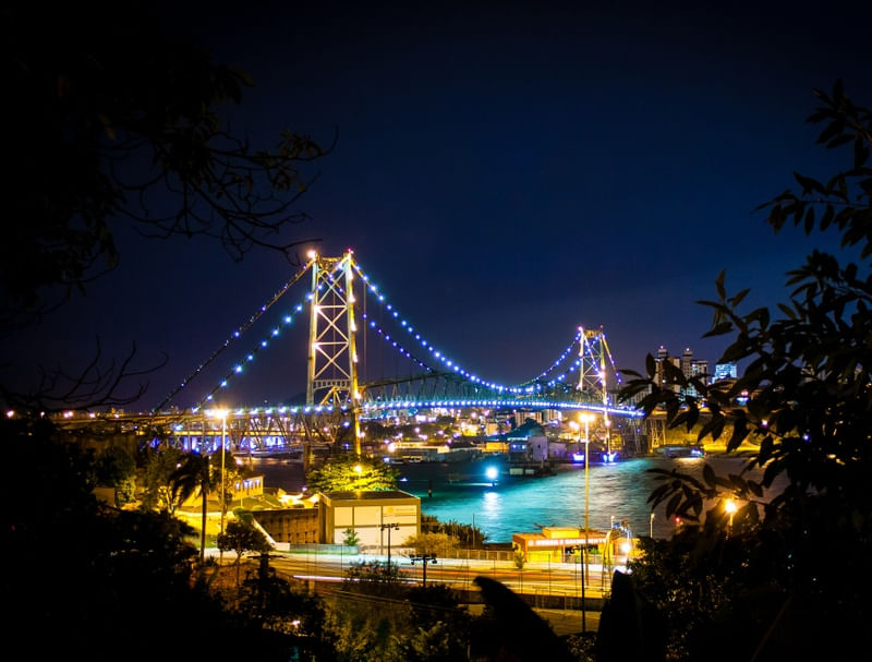 PONTE HERCÍLIO LUZ NOTURNA