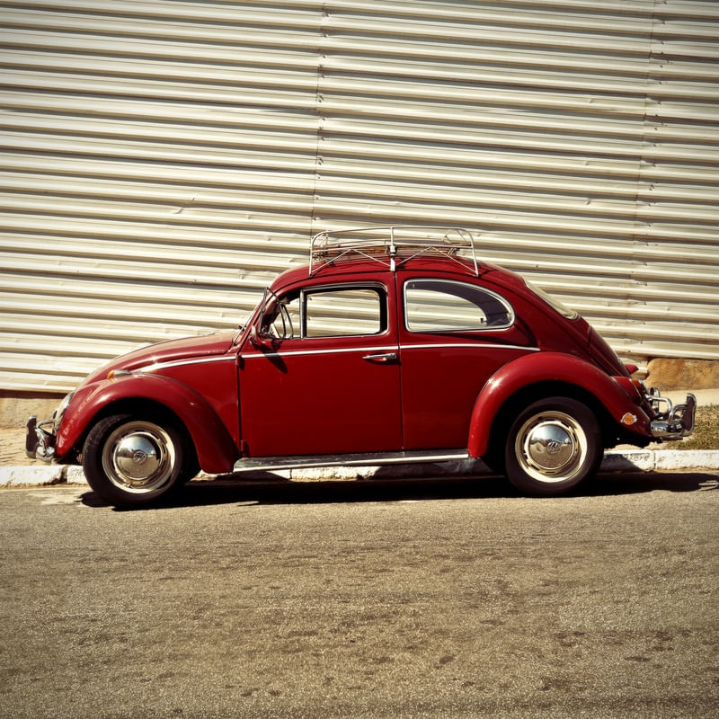 O BELO FUSCA VERMELHO