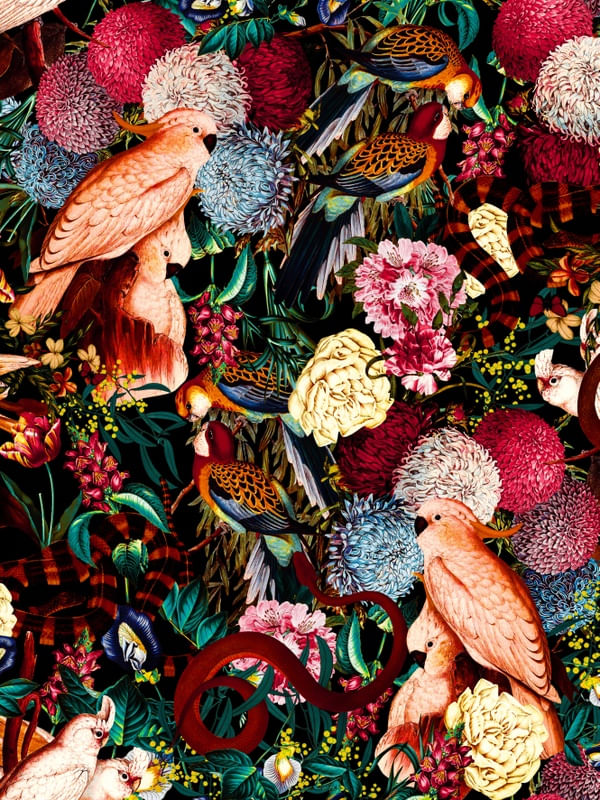 FLORAL AND ANIMALS PATTERN II
