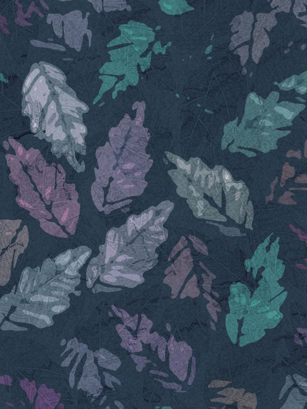 ABSTRACT LEAF PAINTING
