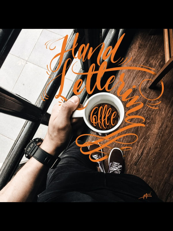LETTERING E COFFEE