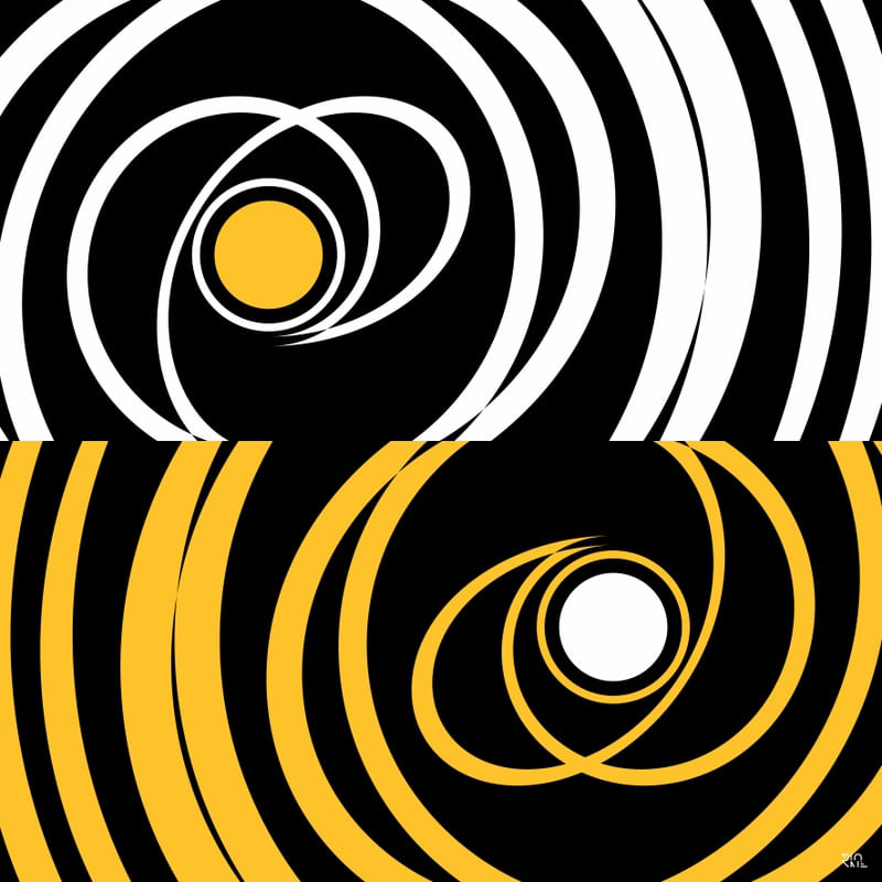 GEO DUO ESPIRAL YELLOW WHITE