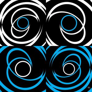 GEO ESPIRAL AZUL BRANCO